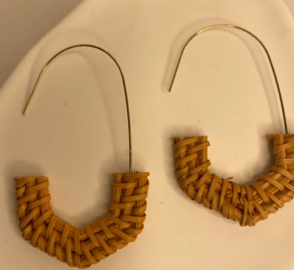 Earrings -Large Hoop 1/2 Circle