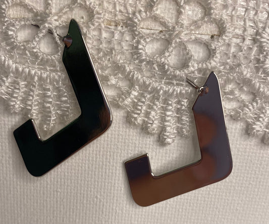 Earrings -Silver Shapes