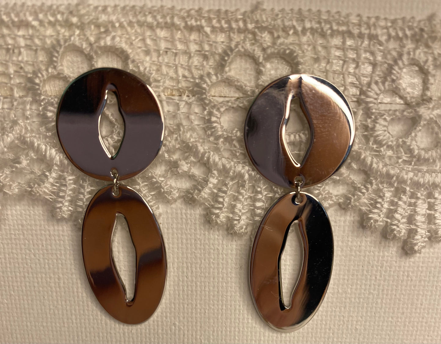 Earrings -Silver Shapes