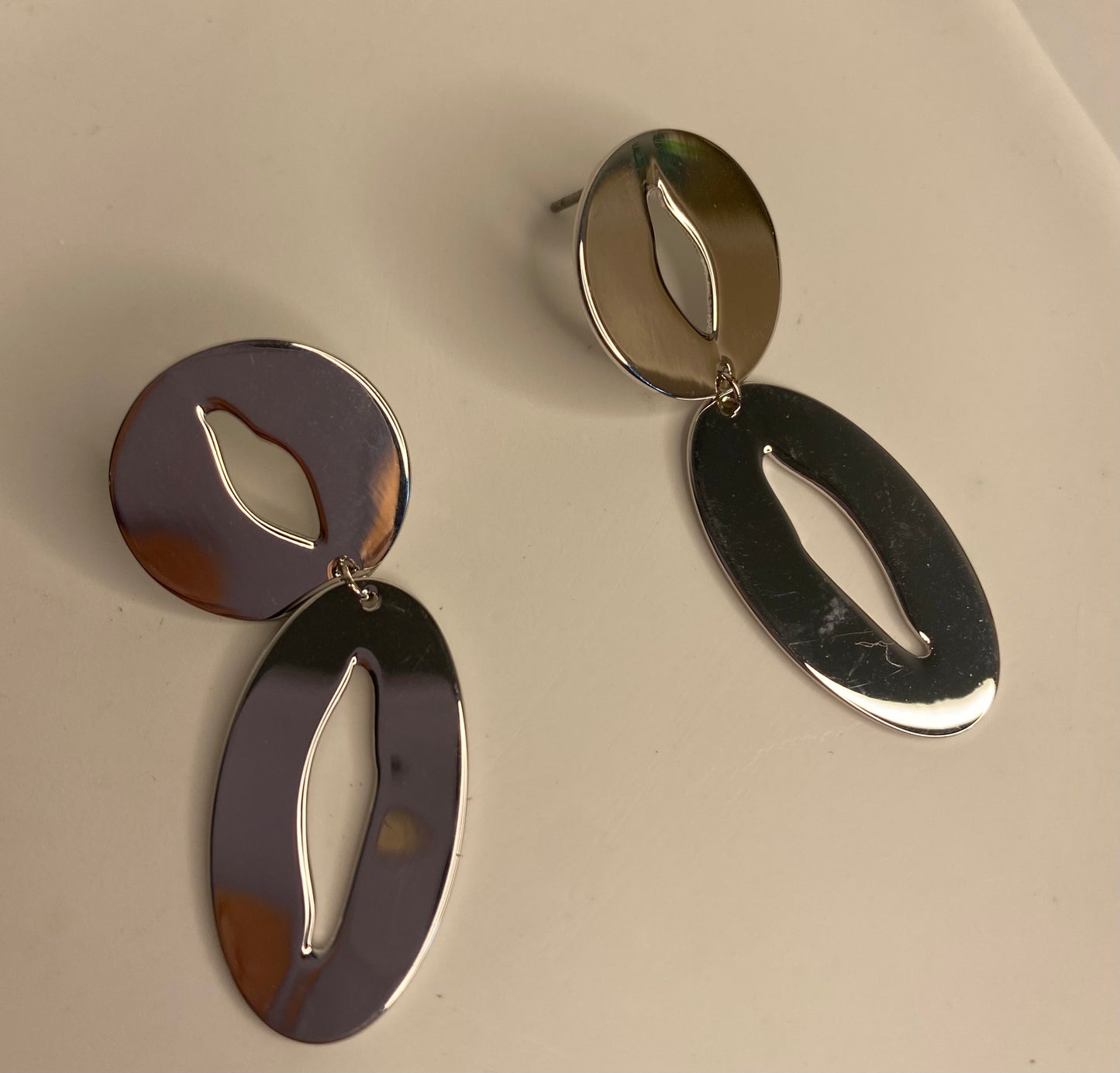 Earrings -Silver Shapes