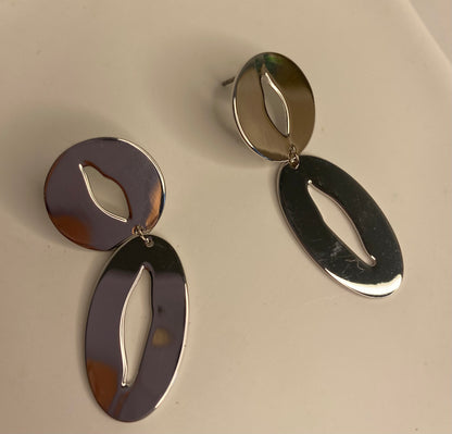 Earrings -Silver Shapes