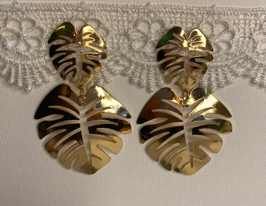 Earrings -Gold Leaves