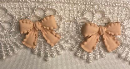 Earrings - Light Pink Bow