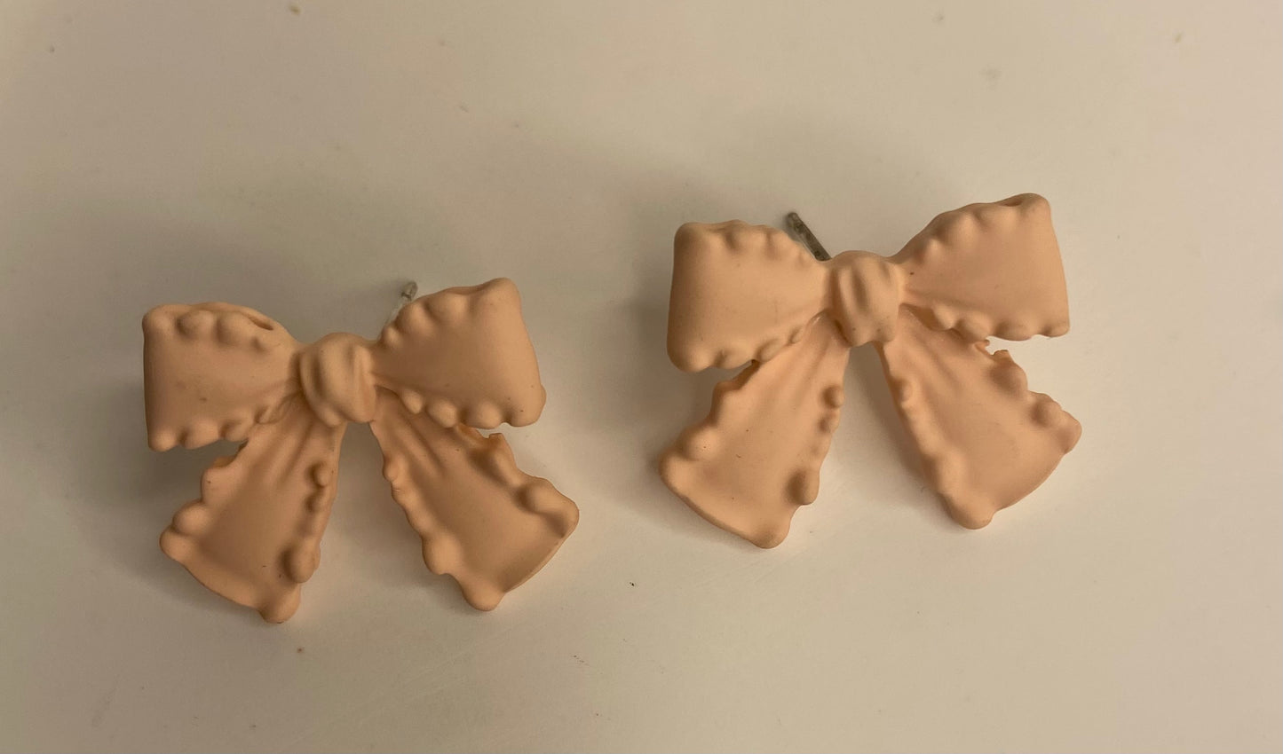 Earrings - Light Pink Bow