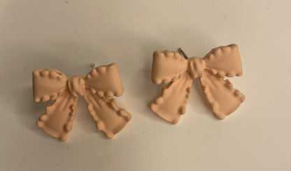 Earrings - Light Pink Bow