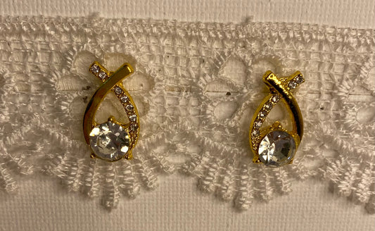 Earrings - Diamond Horseshoe