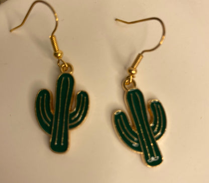 Earrings - Cactus