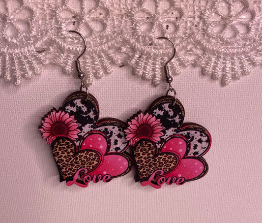 Earrings - Love Hearts