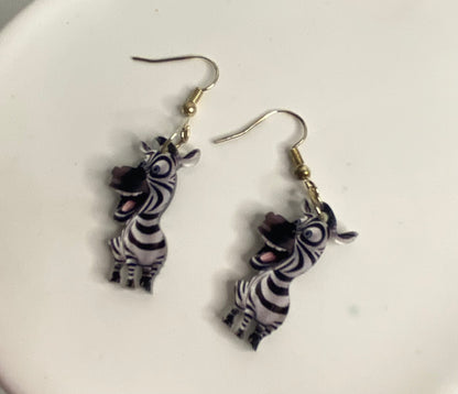 Earrings - Zebra