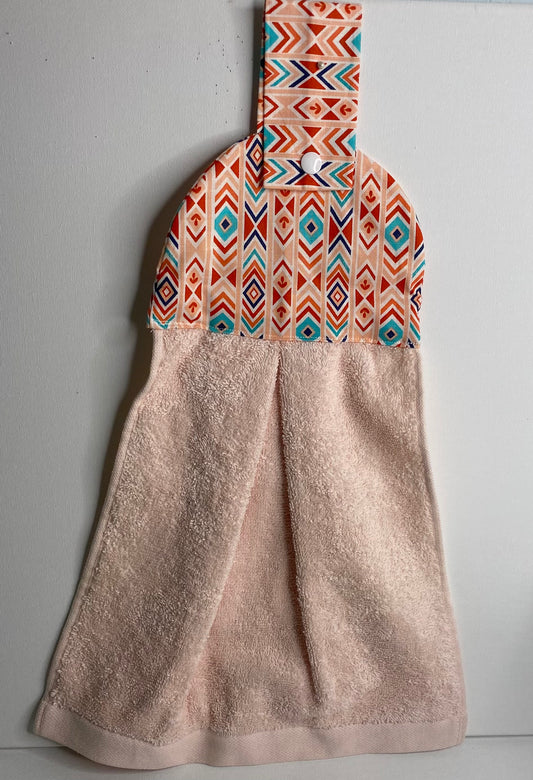 Hanging  Hand Towel Orange Arrows