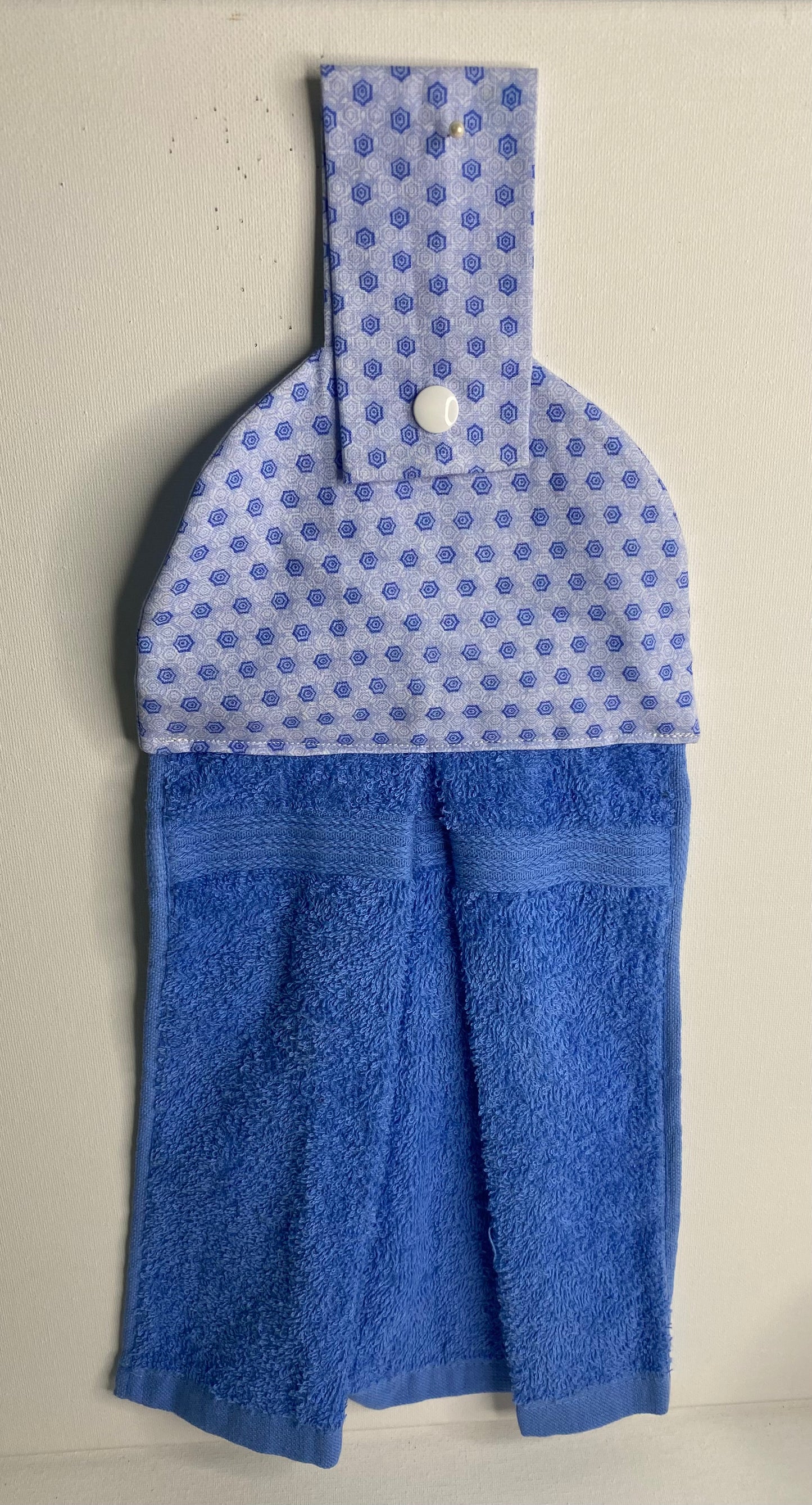 Hanging  Hand Towel Light Blue with Boxes