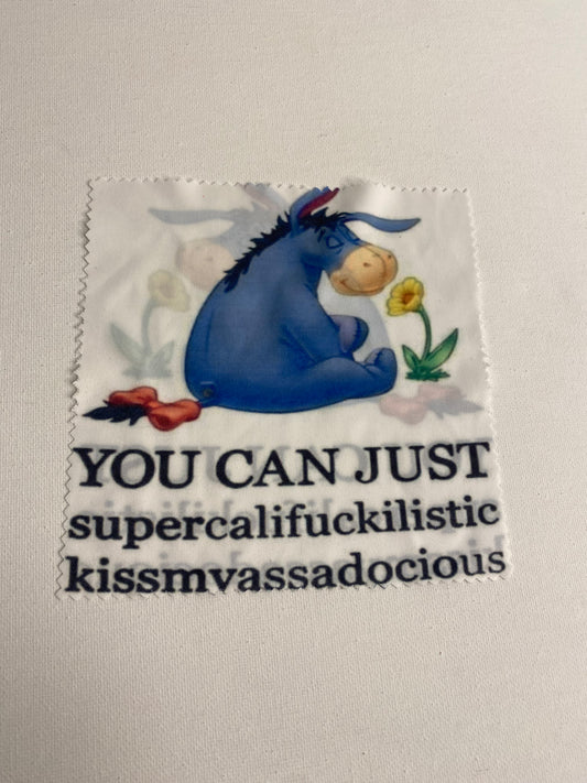 Eye Glasses Cleaning Cloth Donkey