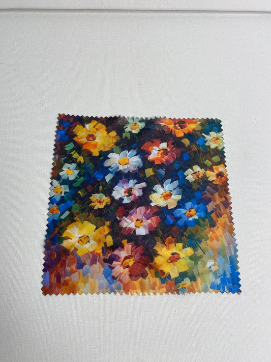 Eye Glasses Cleaning Cloth Watercolour Flowers