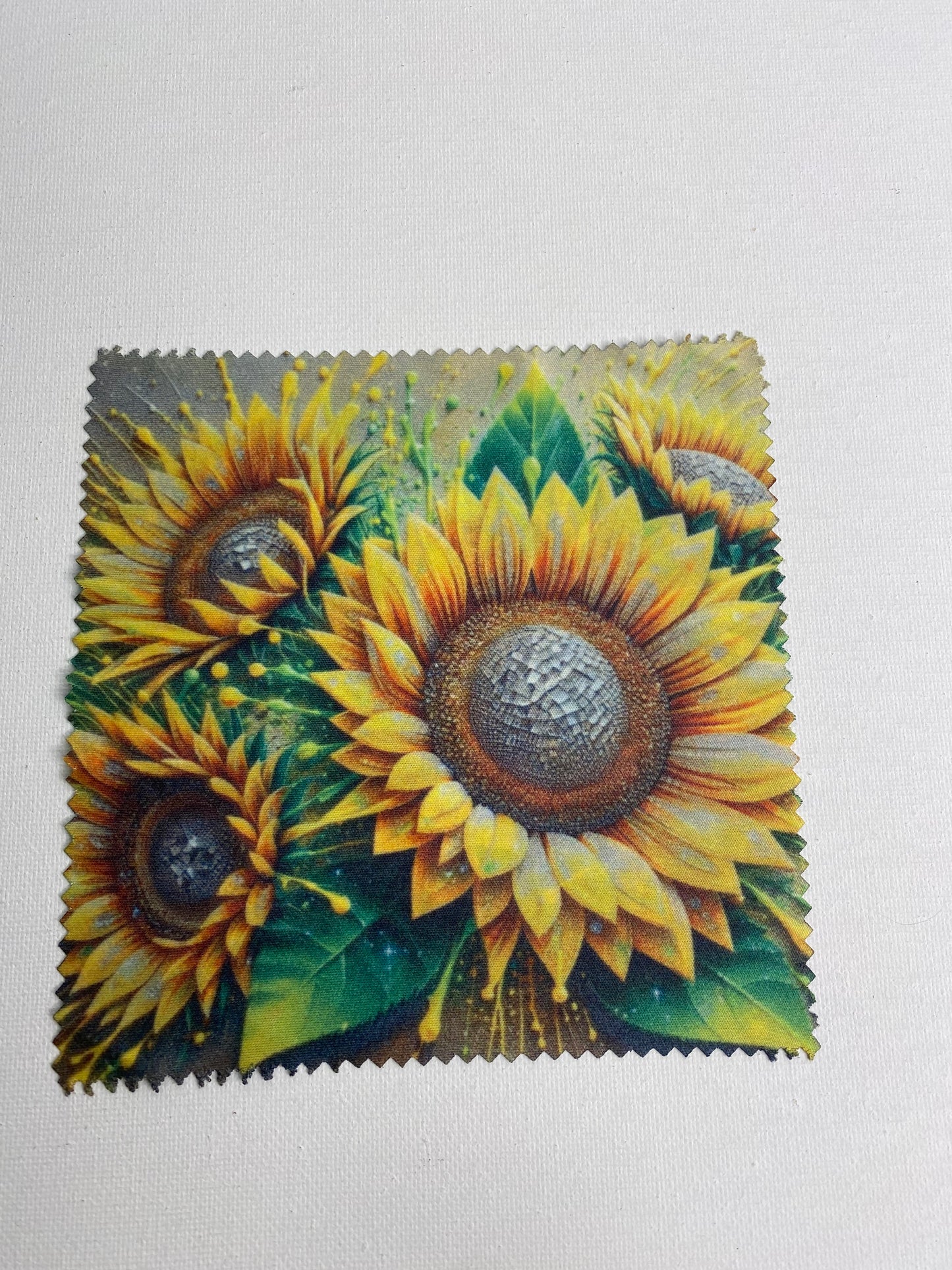 Eye Glasses Cleaning Cloth Sunflowers