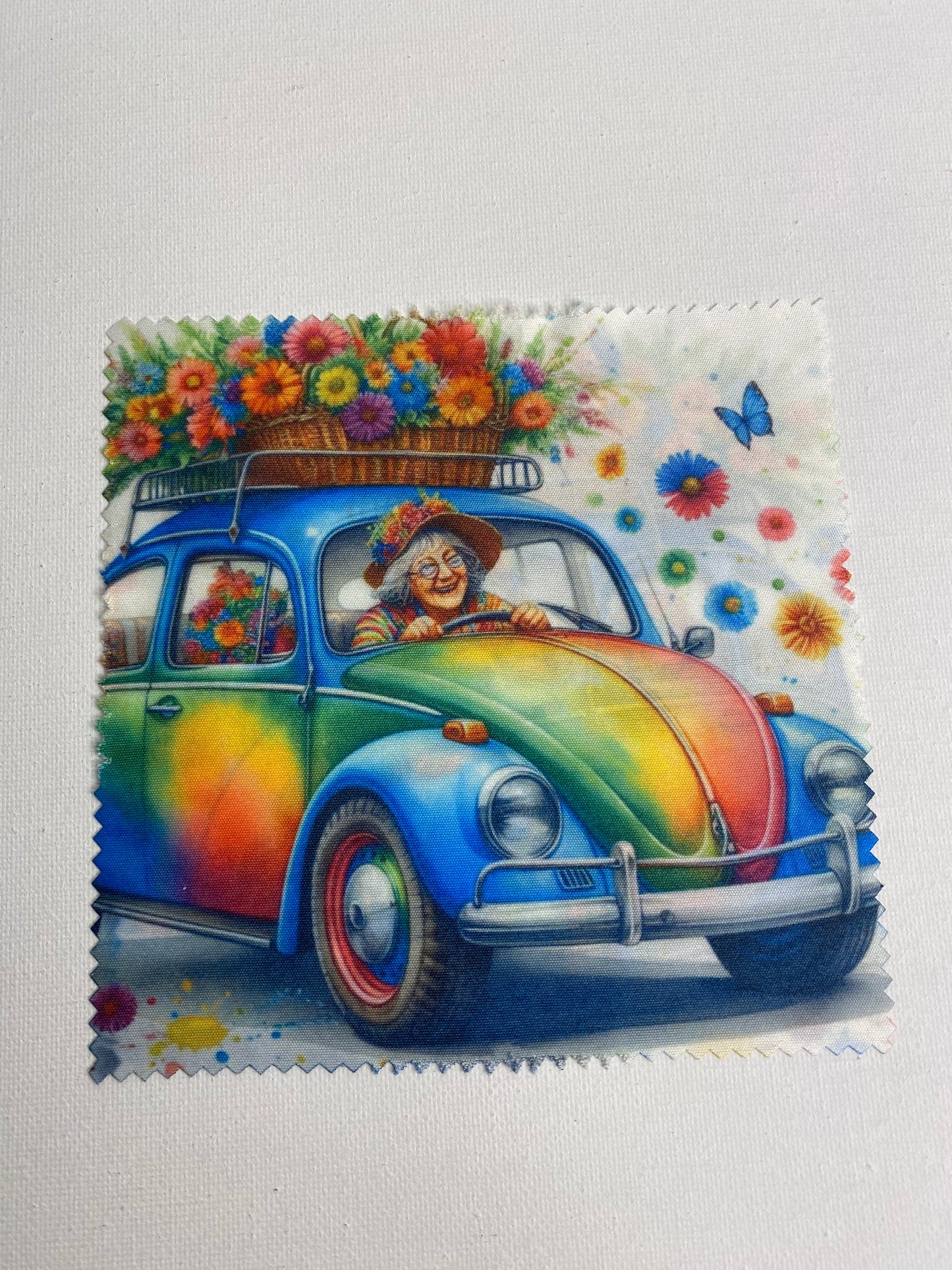 Eye Glasses Cleaning Cloth Lady in VW