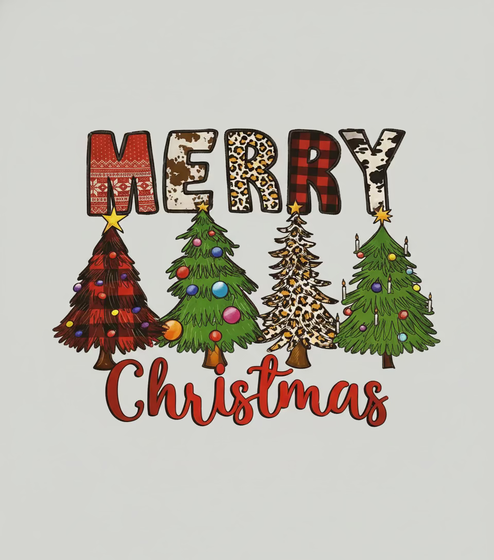 Tea Towel -Dark Grey - Merry Christmas