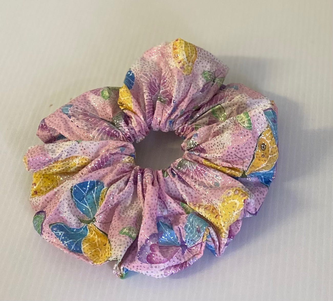 Hair Scrunchies XXL - Butterflies and Glitter