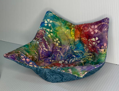 Microwave Bowl Cosy Batik & Blue