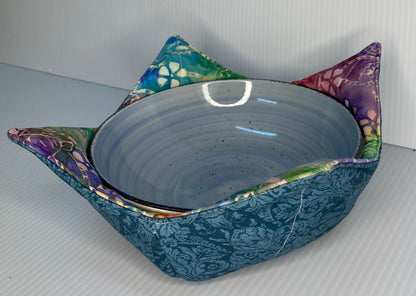 Microwave Bowl Cosy Batik & Blue