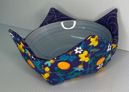 Microwave Bowl Cosy Purple with Blue Floral