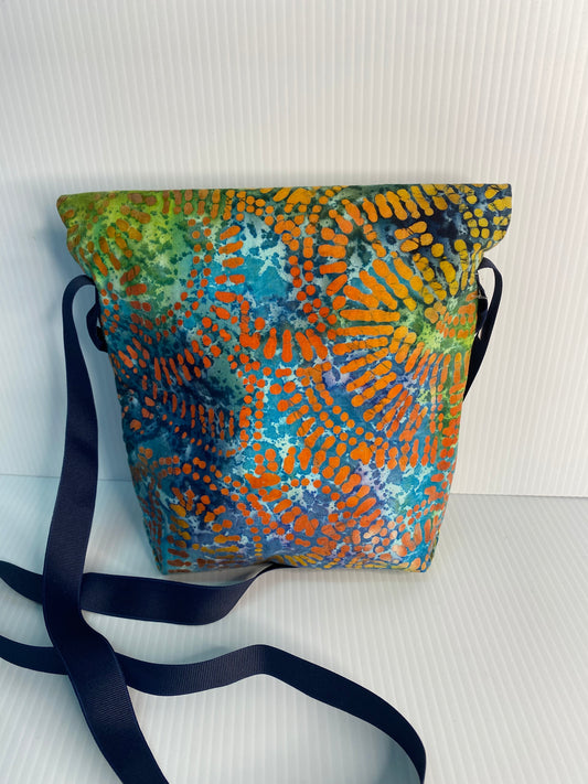 Cross Body Bag - Tie Die. Cotton Material