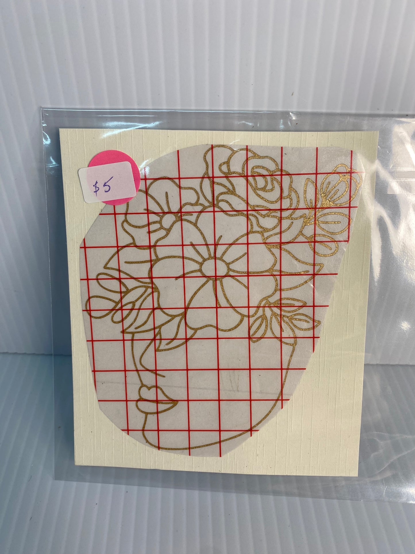 Decal -Floral Face