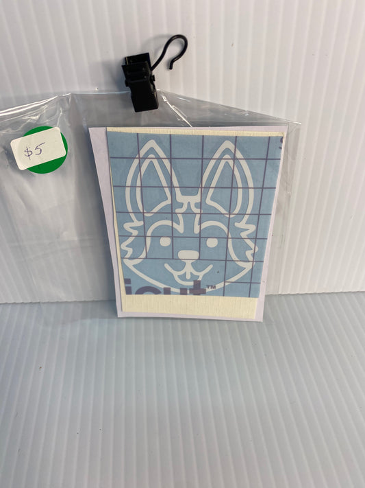 Decal -SMALL WHITE FOX