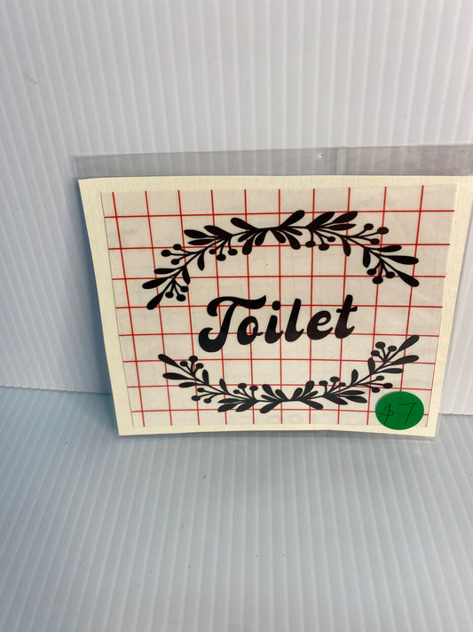 Decal - Toilet