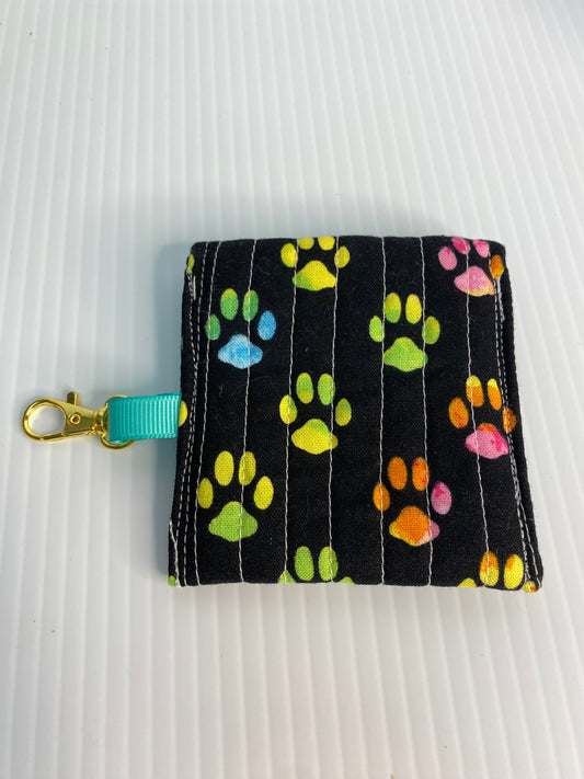 Small Ear Bud Pouch -  Paw Prints