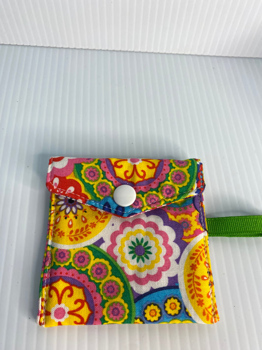 Large Ear Bud Pouch - Round Multicolours