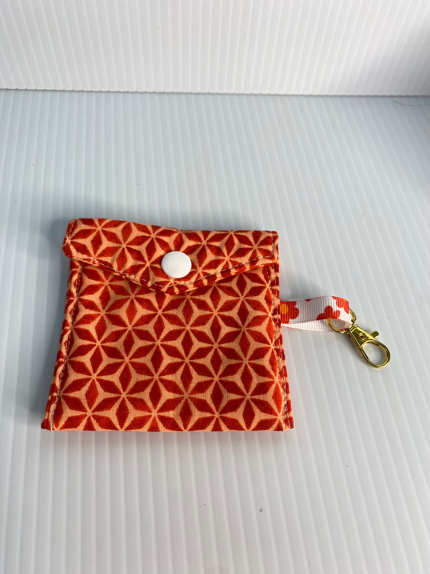 Large Ear Bud Pouch - Orange