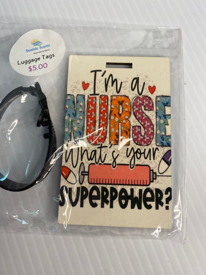 Quirky Luggage Tags - I'm A Nurse