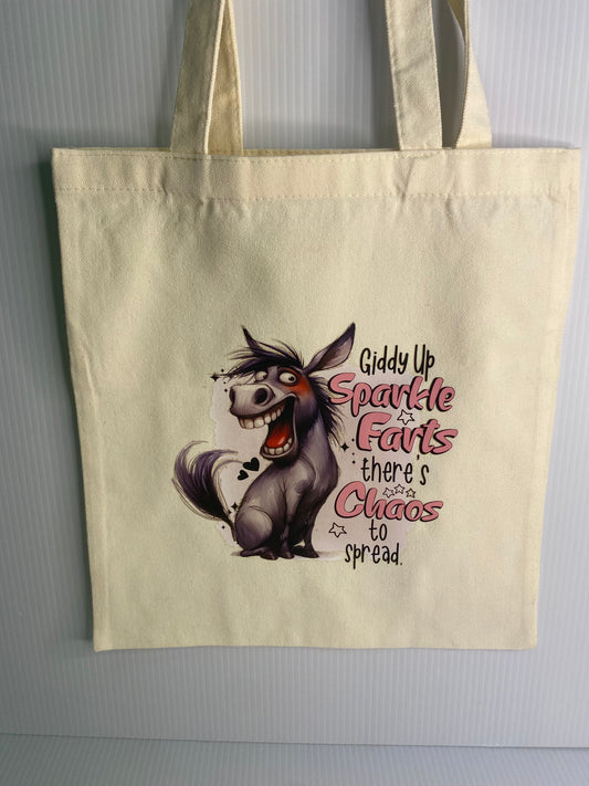 Tote Bag - Sublimated Design, Giddy UP