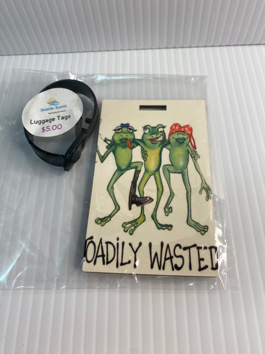 Quirky Luggage Tags -Toadily Wasted