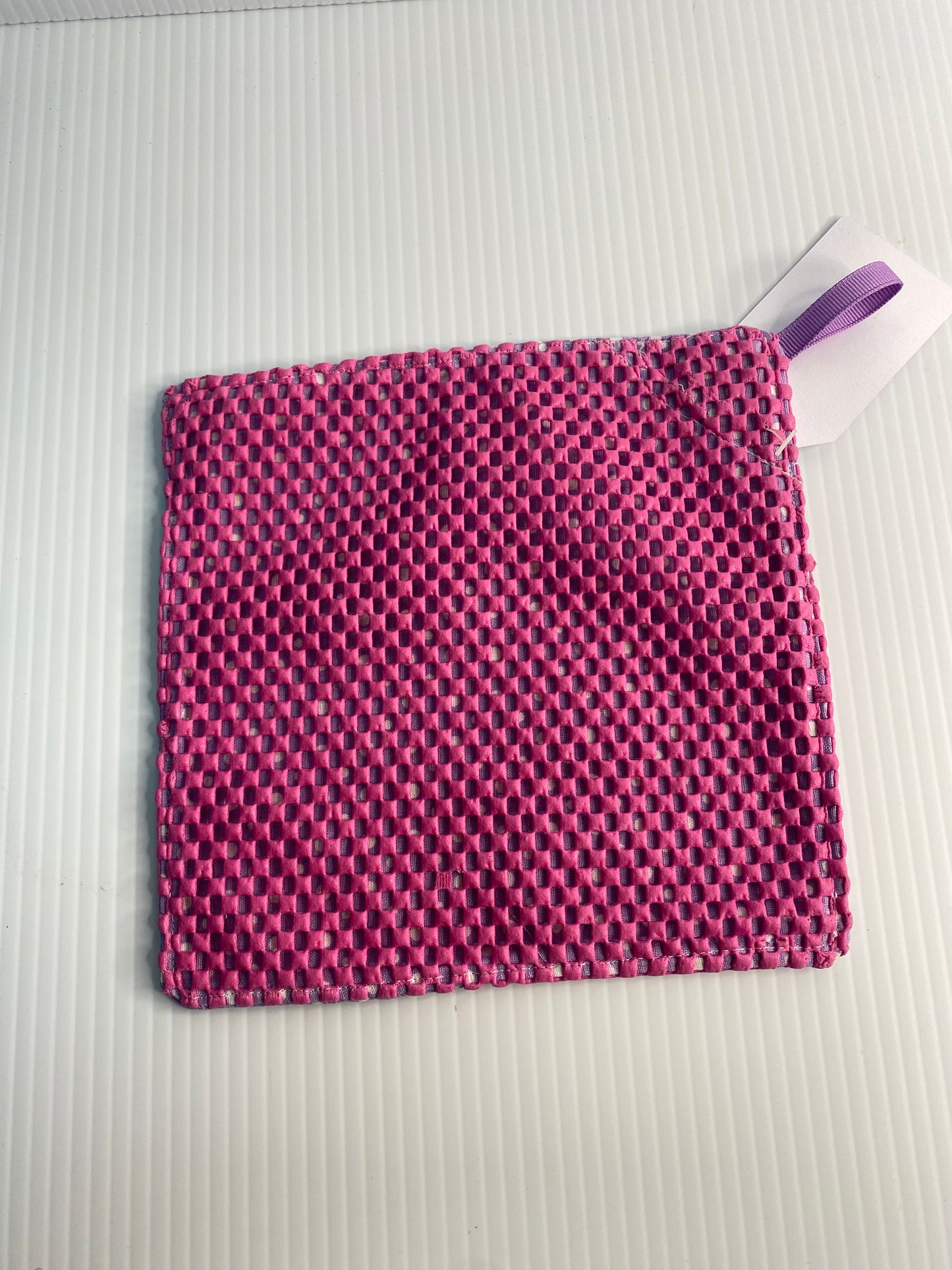 Strong Grip Jar Opener  - Purple with White Spots and Pink Back