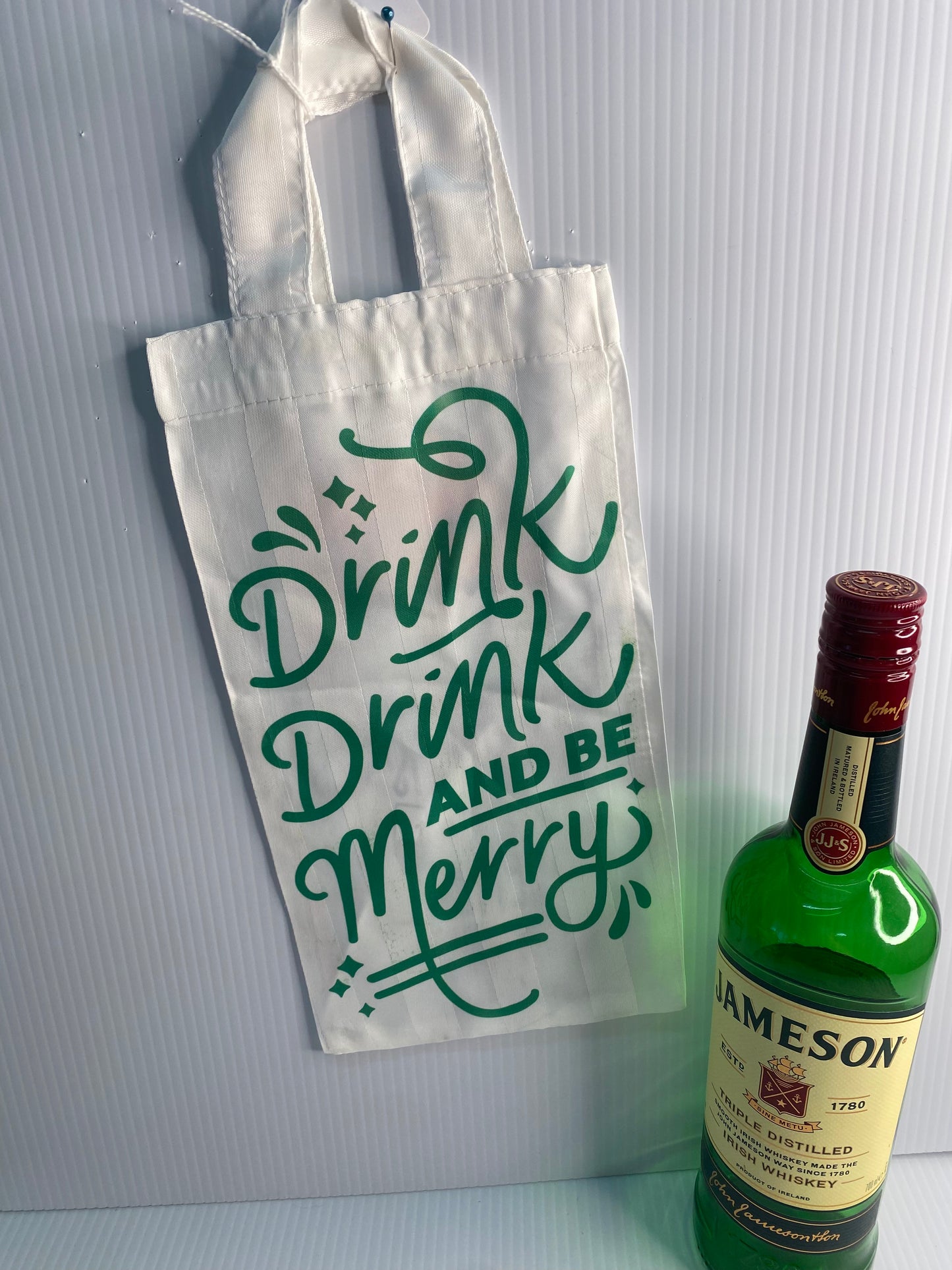 Wine Bag - Sublimated Design - Drink Drink and be Merry