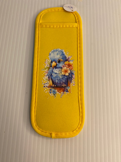 REUSABLE ICY POLE HOLDER, Patterned Ice Pop Covers, Pretty Parrot