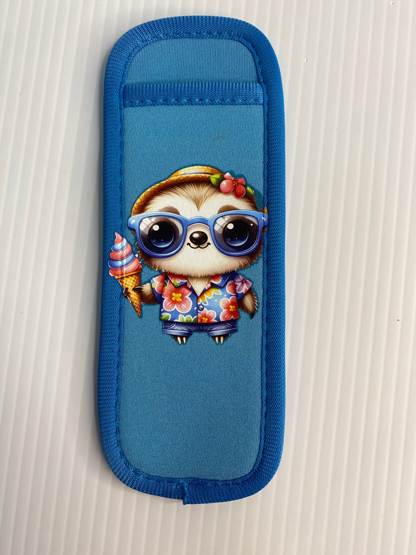REUSABLE ICY POLE HOLDER, Patterned Ice Pop Covers, Cool Dude Ice cream