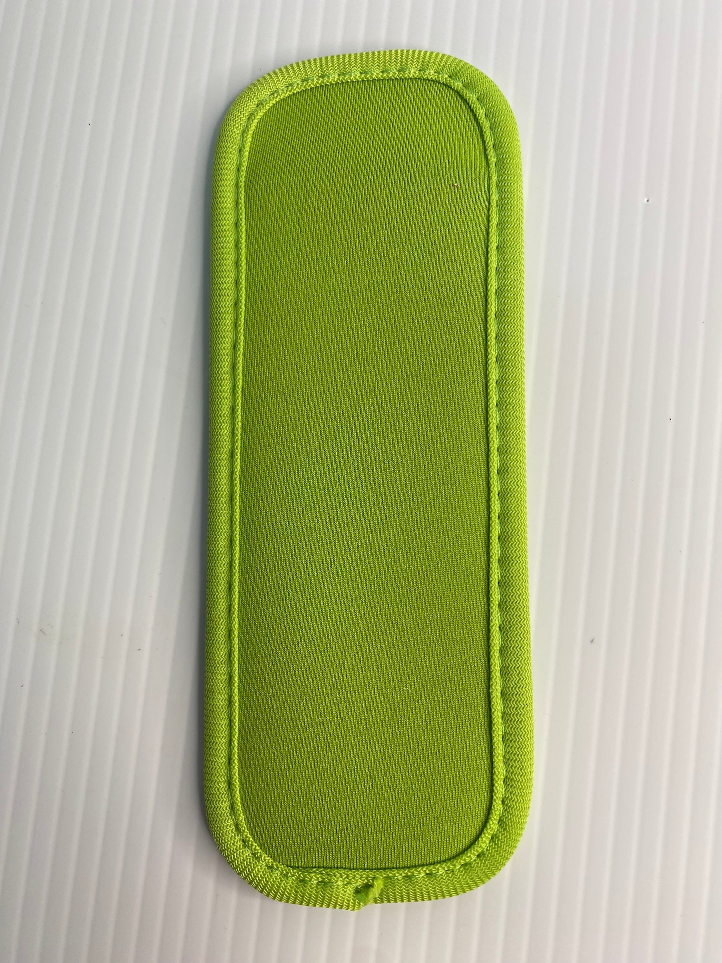 REUSABLE ICY POLE HOLDER, Patterned Ice Pop Covers, Green Pussy in Pocket