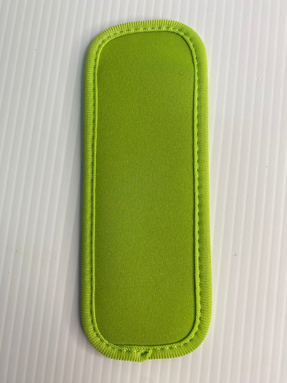 REUSABLE ICY POLE HOLDER, Patterned Ice Pop Covers, Green Pussy in Pocket
