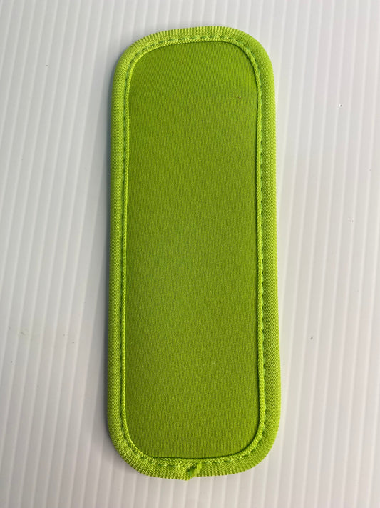 REUSABLE ICY POLE HOLDER, Patterned Ice Pop Covers, Green Pussy in Pocket