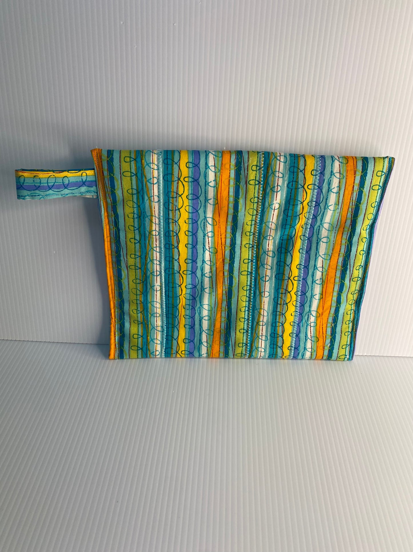 Microwave Baked Potato Sacks  Green and Blue Stripes