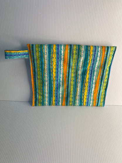 Microwave Baked Potato Sacks  Green and Blue Stripes