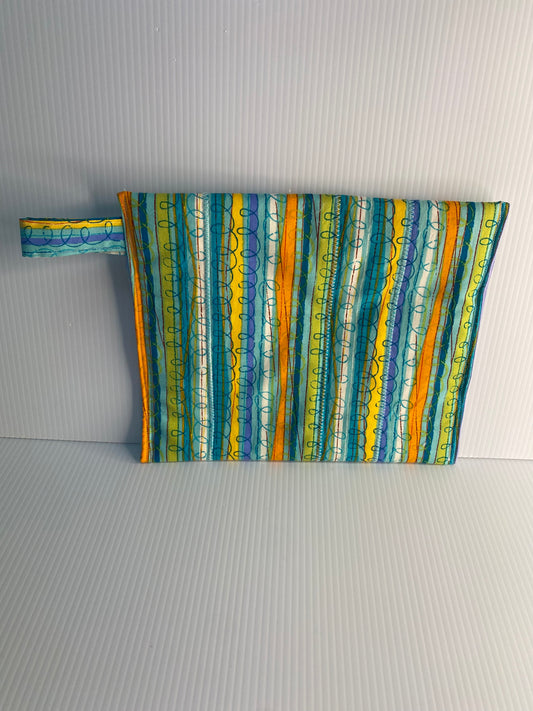 Microwave Baked Potato Sacks  Green and Blue Stripes