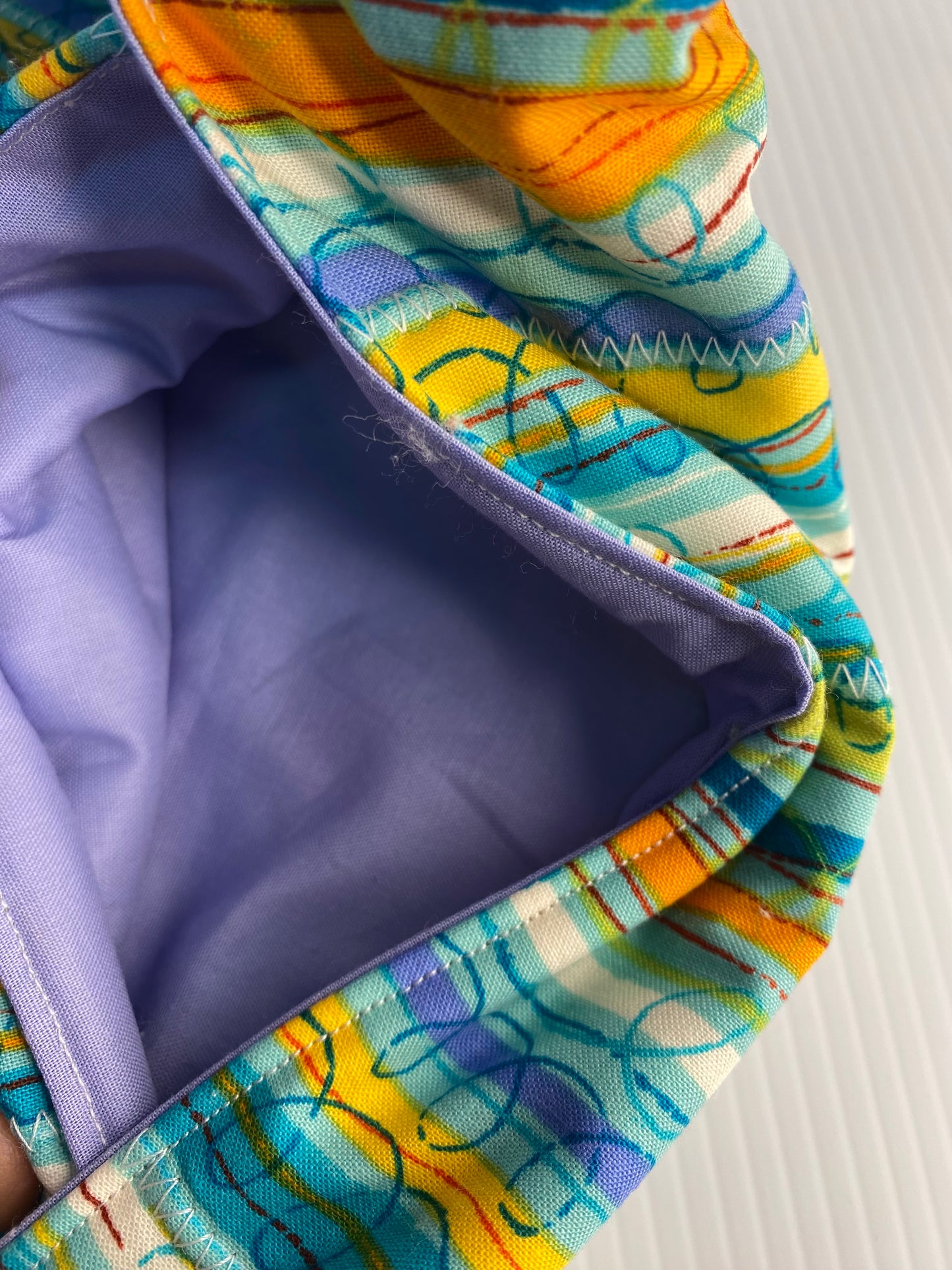 Microwave Baked Potato Sacks  Green and Blue Stripes