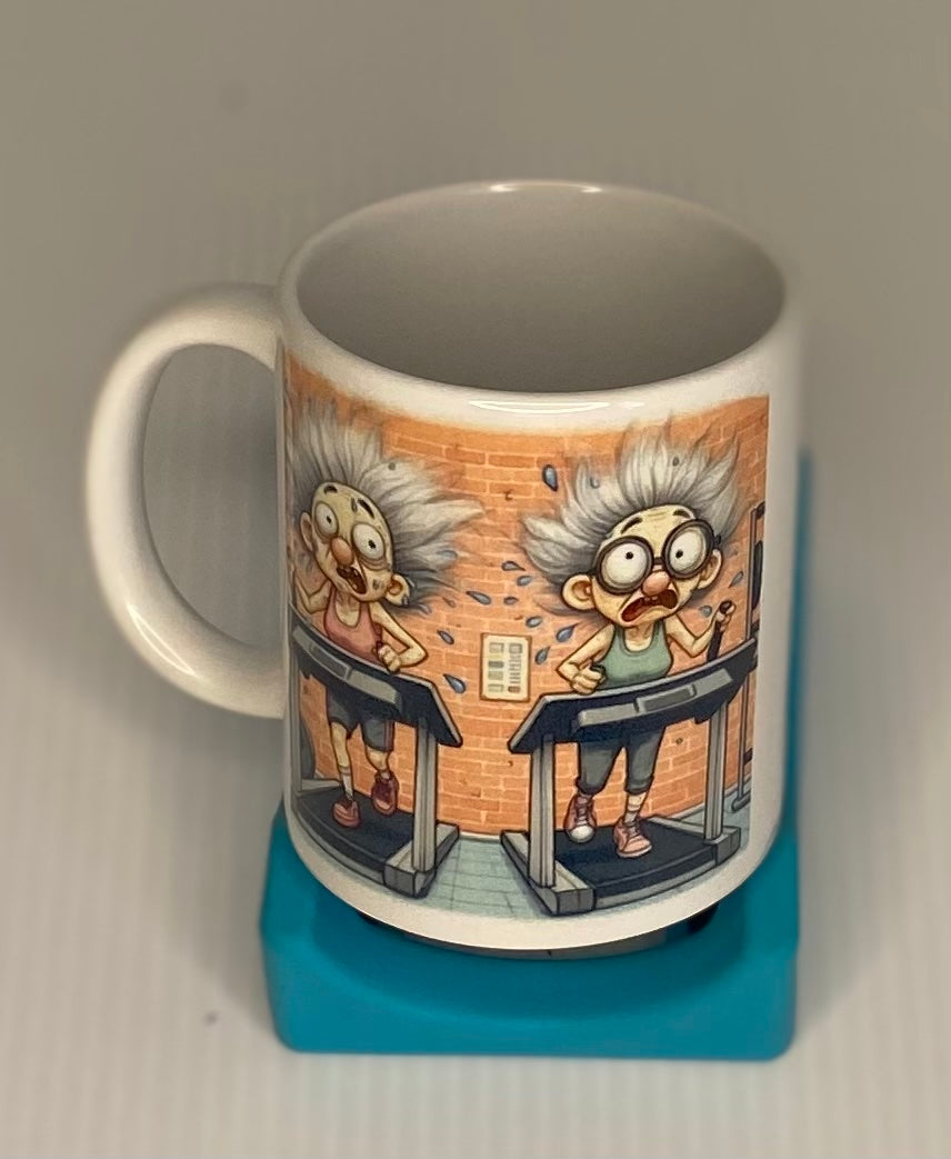 Coffee Cup - Ladies on Treadmill