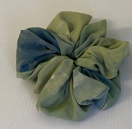 Hair Scrunchies XXL -Blue and Green