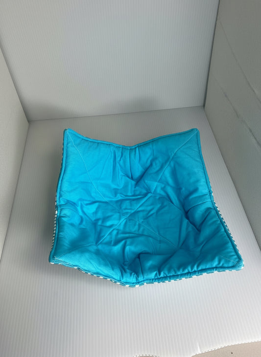 Dinner Plate Microwave Cosy - Two Tone Blue with White Spots