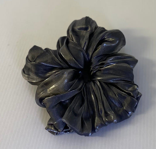 Hair Scrunchies XXL -Grey Sateen