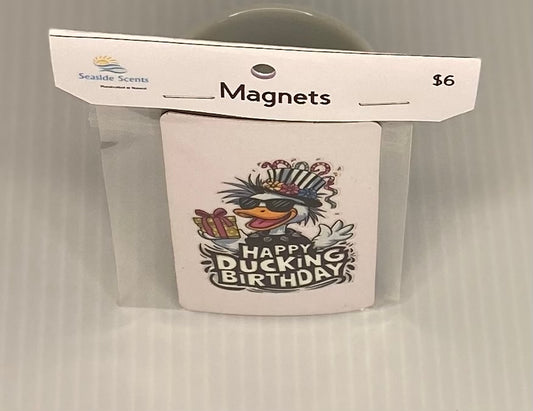 Magnet  -Happy Ducking Birthday
